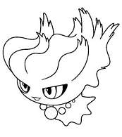 coloriage pokemon feuforeve